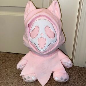 STEELWITHTEETH Ghostcat pink plushie